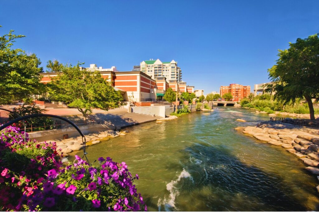 Truckee River in Reno Nevada