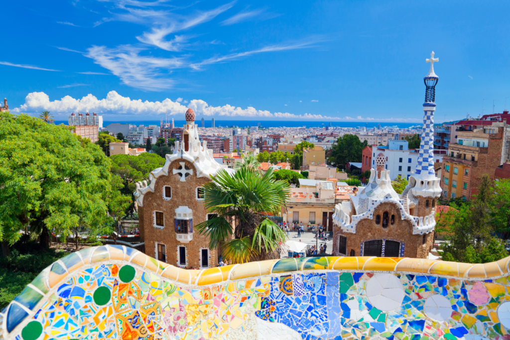 Guadi's famous Parc Guell, Barcelona